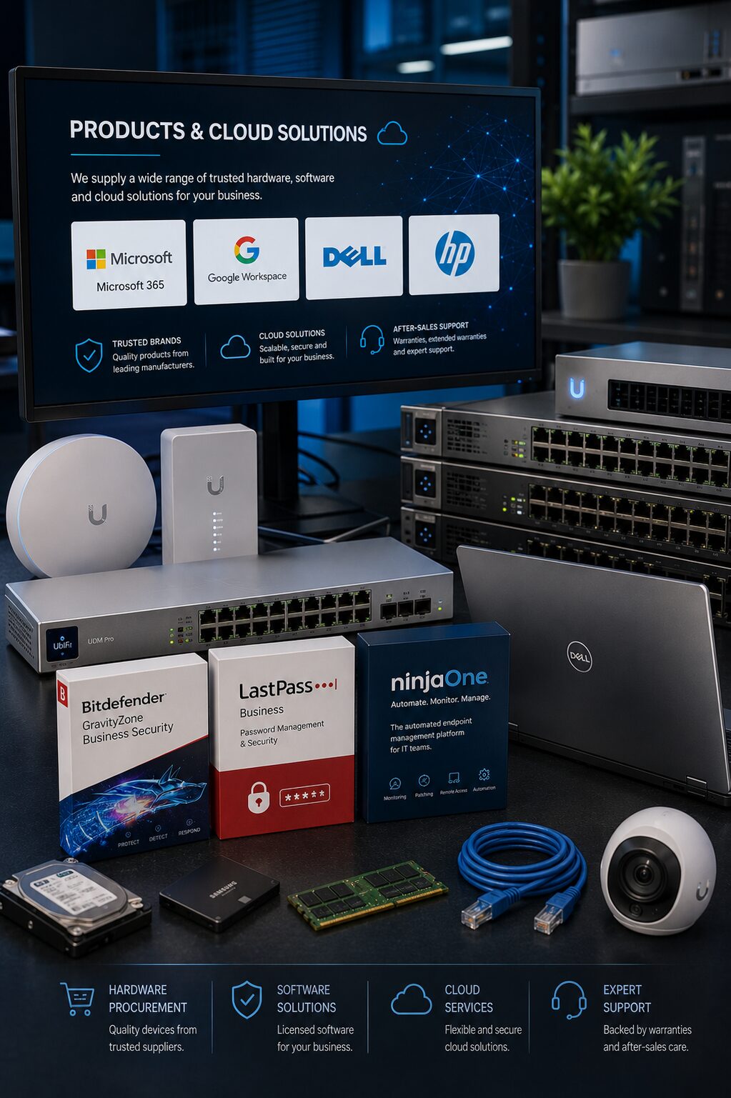 Cloud infrastructure, servers and devices – Digital Vine Products and Cloud Solutions